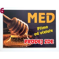 Cedule / tabule - prodej medu typ 6 číslo 6