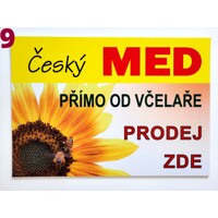 Cedule / tabule - prodej medu typ 9 číslo 9