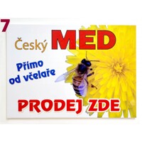 Cedule / tabule - prodej medu typ 7 číslo 7