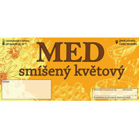 Etiketa MED - květový smíšený, typ 2 - 100 kusů